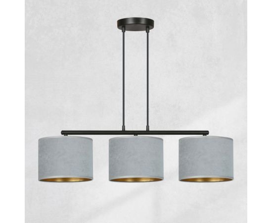 Pendant EMIBIG Hilde 3 E27 3x MAX 60W gray