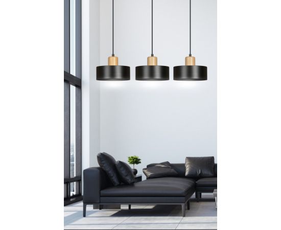 Pendant EMIBIG Torin 3 E27 3x MAX 60W black