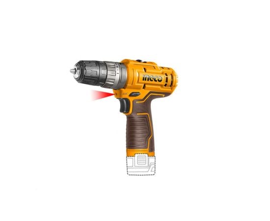 Cordless screwdriver with frame Ingco CIDLI12202 12 V