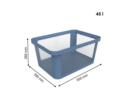 Storage box Rotho 45 l ALBRIS white/blue