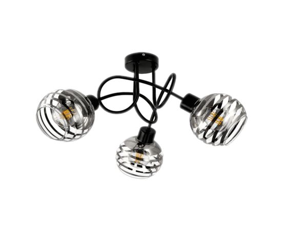 Chandelier ADVITI MILANO 3 E27 black