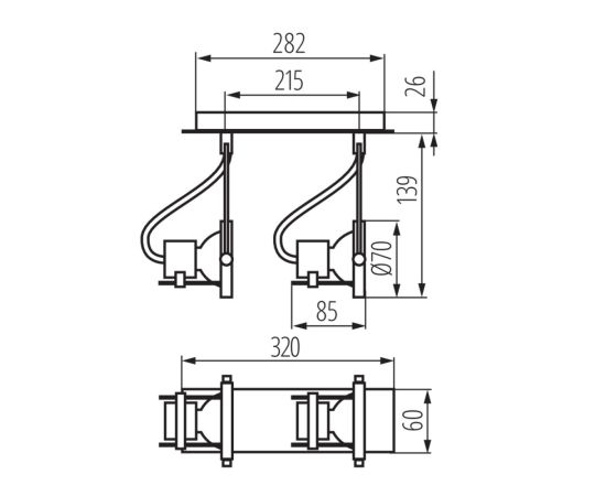 სპოტი Kanlux 4796 SONDA 2 GU10 EL-2J