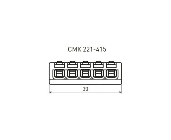 Клемма EKF 5 0.2-4.0 мм² 5шт СМК 221-415 PROxima