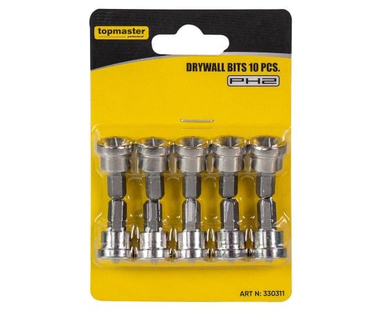 Set of drywall bits TOPMASTER 330311 10 pcs