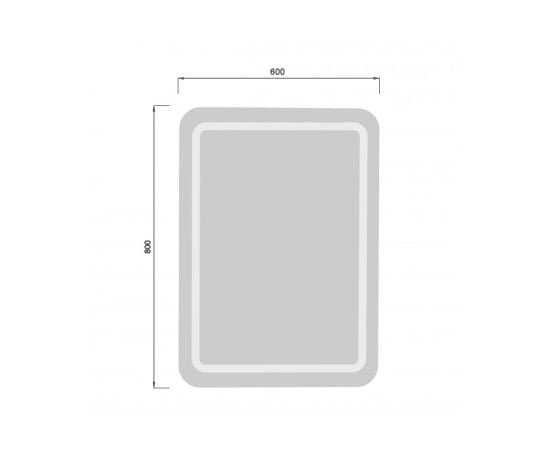 Mirror with led lights and sensor MD-LED 60x80 cm