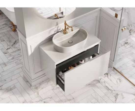 Cabinet under wash basin suspended Elita GLAM 90 Stone Matt 90 1S + 1S (168384)