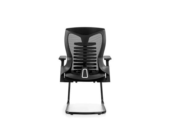 Office chair NOEL Mid back visitor chair Mesh fabric Black Hale-V