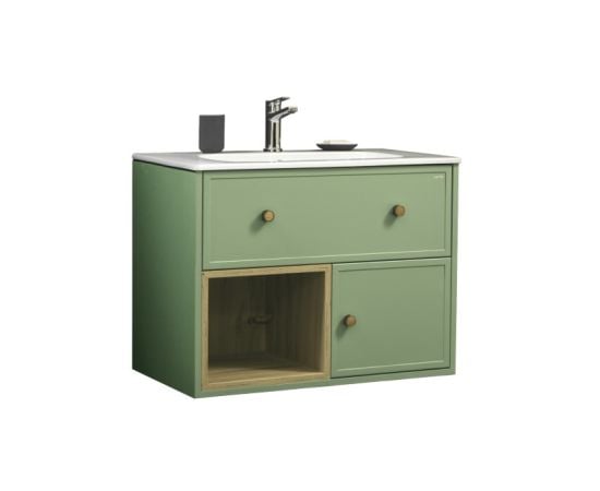 Bathroom furniture with washbasin MARTAT Valeria 80 Green