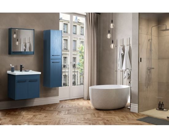 Hanging cabinet with washbasin Martat Sofia 65 Iceland Blue