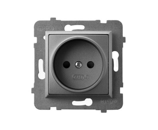 Power socket Ospel Aria GP-1U/m/70 1 sectional gray matt