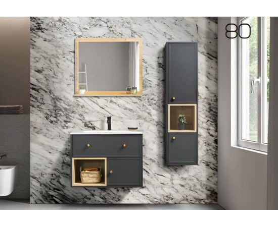 Bathroom mirror Martat Valeria 80 ANTRACITE