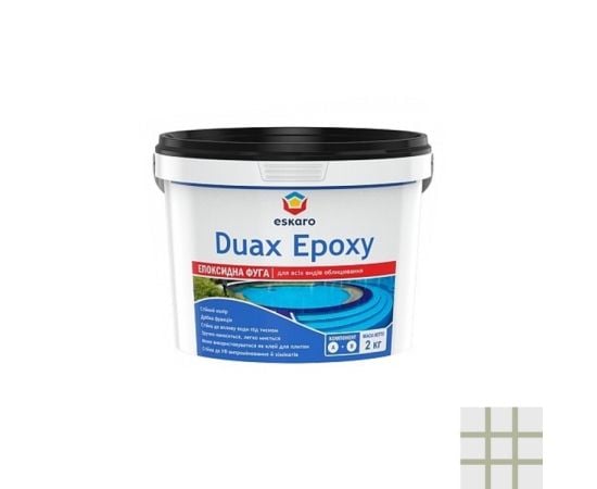 Затирка эпоксидная Eskaro Duax Epoxy N240 серая 2 кг