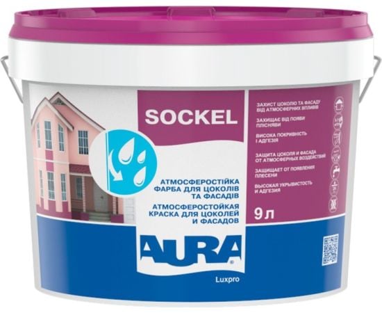 Facade paint Eskaro Aura Luxpro Sockel 9 l