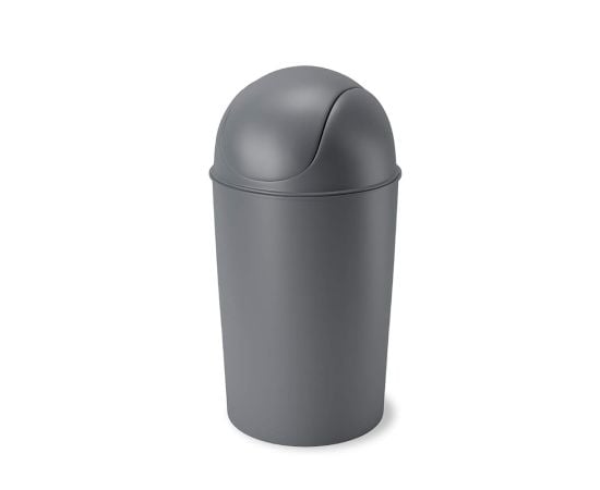 Metal trash bin DAJAR CLASSIC/87459 Gray 5l