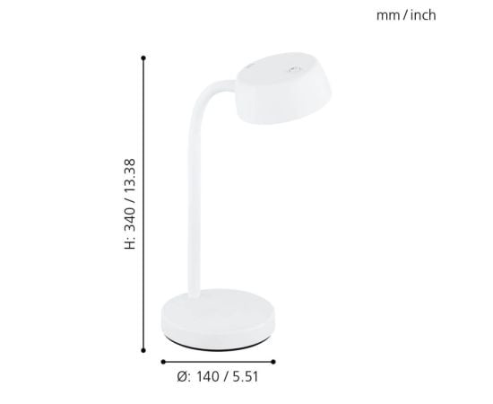 Table lamp LED Eglo 4.5W CABALES white 99334