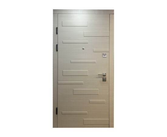 Дверь металлическая внутреннее открывание Doors 815-3D Left 960x2200mm MDF графит