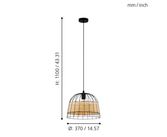 Hanger EGLO 43311 E27 Ø370 HL/1