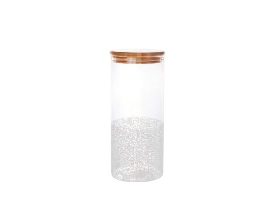 Glass jar with wooden lid CEGECO 1,40l 337098