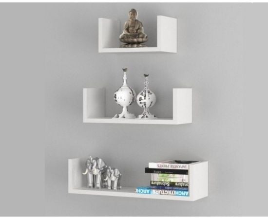 Shelf set Domax white 3 pcs