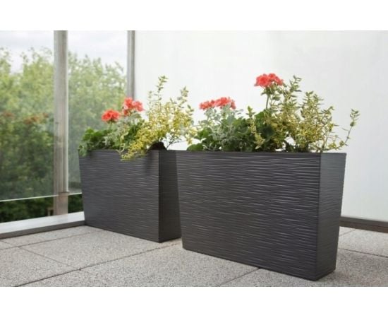 Flower pot Lamela WERBENA 19x56cm 12l black