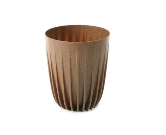 Flower pot Lamela MIRA ECO wood 250 6,2l brown