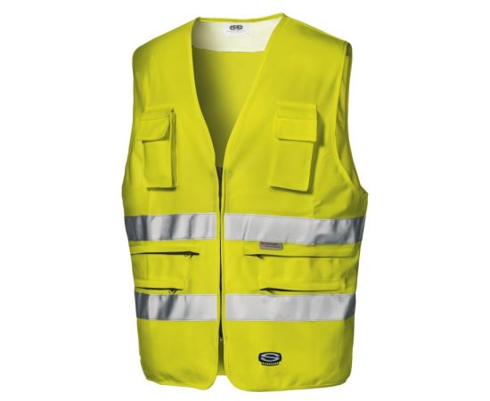 Reflective waistcoat Sir Safety System Traffic yellow XL