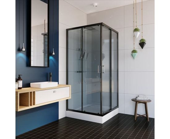 Shower enclosure Alex Baitler АВ1490B4 90x90x200 cm darkned