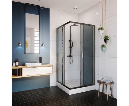 Shower enclosure Alex Baitler АВ1490B4 90x90x200 cm darkned