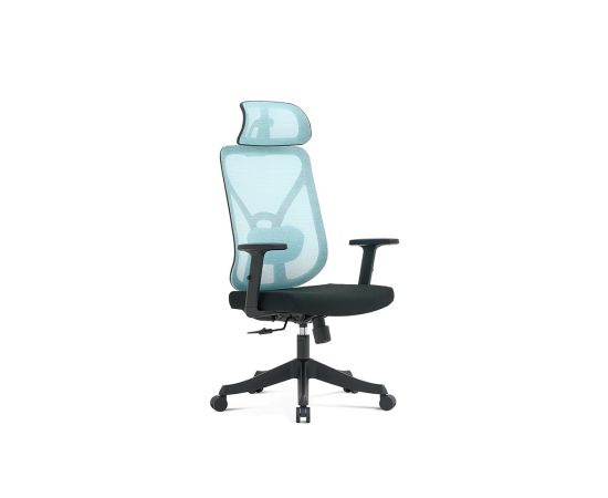 Office chair NOEL High back office chair Mesh, fabric -Blue + black