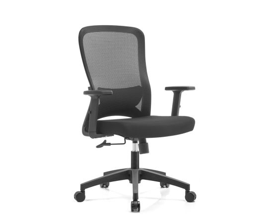 Office chair NOEL Mid back office chair Mesh fabric -Black Sammy-M 2D