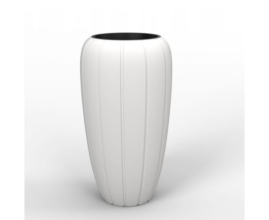 ქოთანი ყვავილის თეთრი LAMELA Pot GAJA 400 tall planter