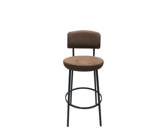 Bar stool with back alcantara 70 cm