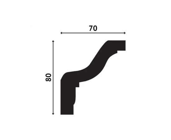 Polystorol foam cornice Decostar S-20