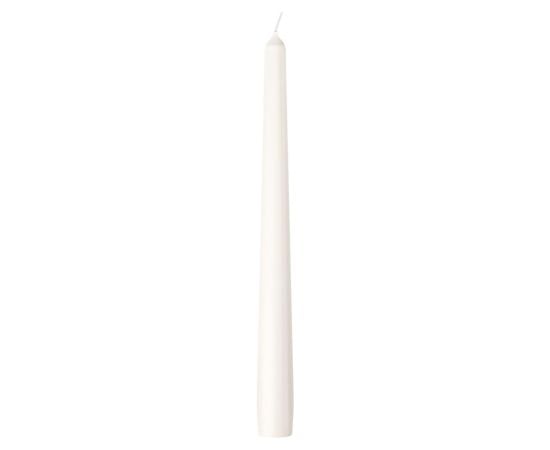 Cone candle Bolsius cloudy white 245/24