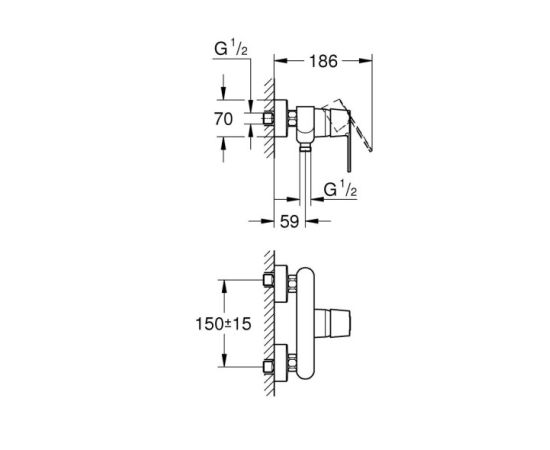 Shower mixer Grohe Get 32888000