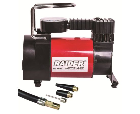 Компрессор воздушный с аксессуарами Raider RD-AC05 12V