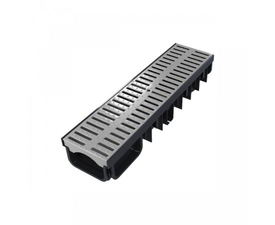 Drainage channel Devorex PP grille 130/50 A15 grey