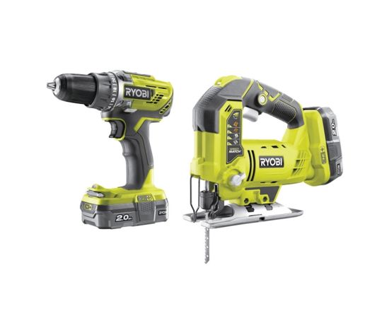 Набор аккумулятроных инструментовшуруповерт и лобзик Ryobi ONE+ / R18DDJS-220S