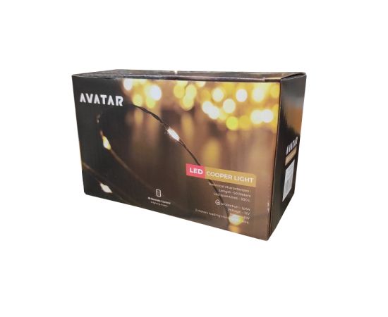 Christmas lighting Avatar 72187 silver wire IP44 50 m warm white