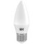 Светодиодная лампа IEK LLE-C35-7-230-30-E27 3000K 7W E27