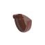 Left gutter endcap Giza 120 mm brown (10.120.05.002)