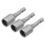 Set bits TOLSEN  3 pcs. with adapter with magnet 8 mm. Length: 48 mm.