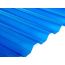 Монолитный профилированный поликарбонат "Borrex" синий 0,8х2000х1050