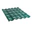 Metal tile 0.45x1180x2000 mm 2.36 m² green