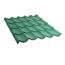 Metal tile 0.45x1180x2000 mm 2.36 m² Wrinkle green