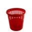 Ведро мусорное пластмассовое красное 11 л