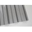 Monolithic profiled polycarbonate  "Borrex" grey 0,8х2000х1050