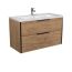 Тумба для ванной с умывальником LINE Craft 100-А wood Cosmo 100 см