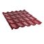 Metal tile 0.45x1180x2000 mm 2.36 m² burgundy